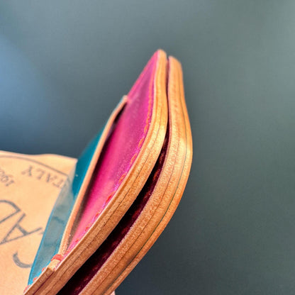 Rocado Shell Cordovan Wallet – Handmade Flap Design, Slim & Minimal, Outer Quick Access Pocket