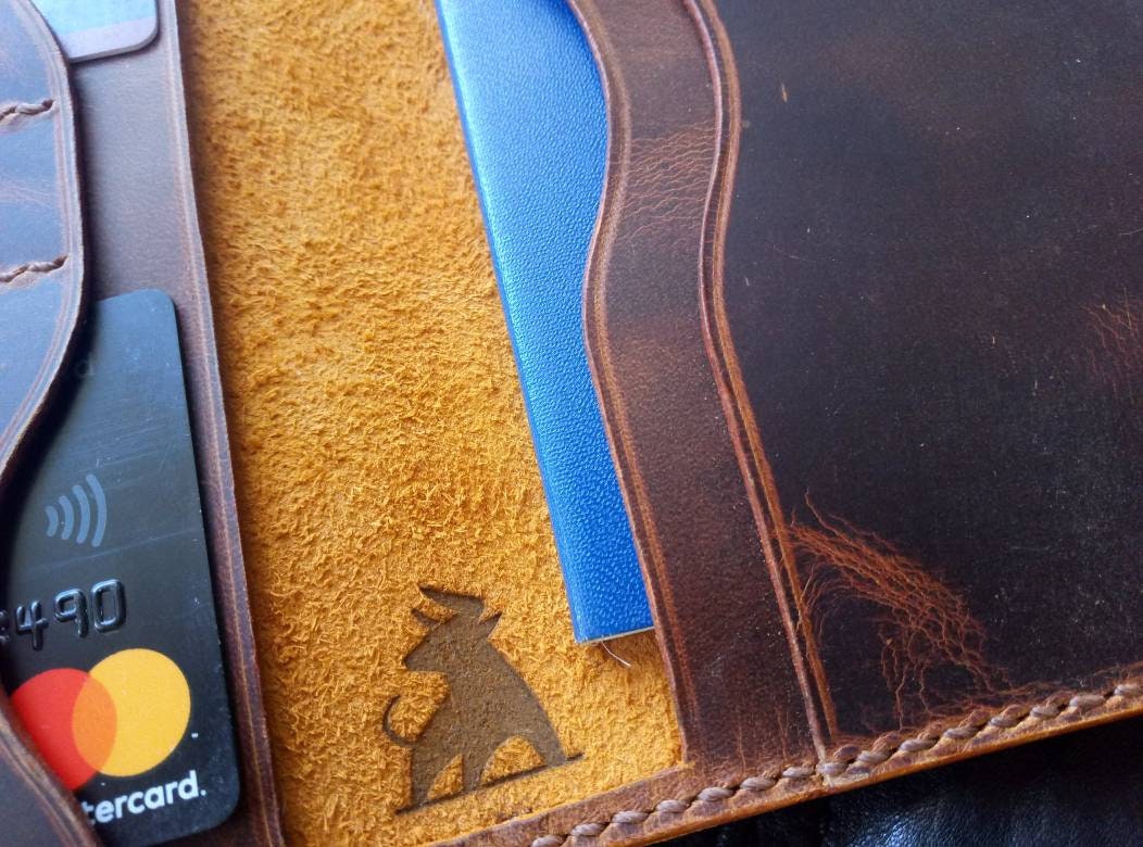 Leather Passport Holder,  Case For Documents And Credit Cards, Passport Case, Travel Wallet