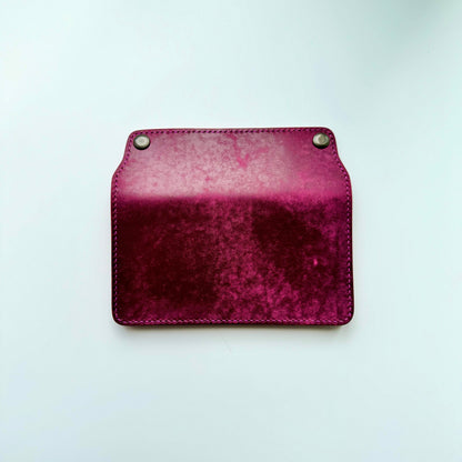 Long Trucker Wallet With A Ring For Chain Or Lanyard , Handmade Wallet For Rider, Biker or Trucker