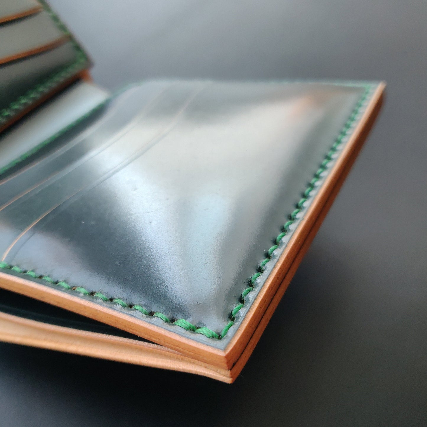 Rocado Shell Cordovan Wallet, Leather Bifold Wallet, Luxury Wallet