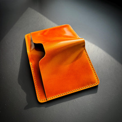 Rocado Shell Cordovan leather bifold wallet