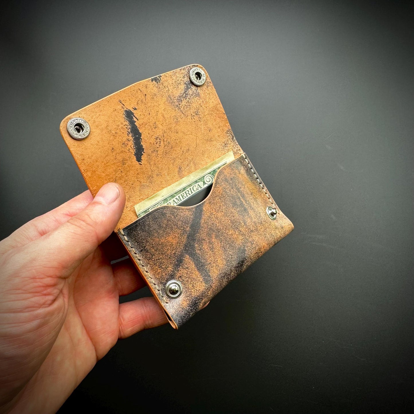 Rocado Shell Cordovan minimalist card holder wallet