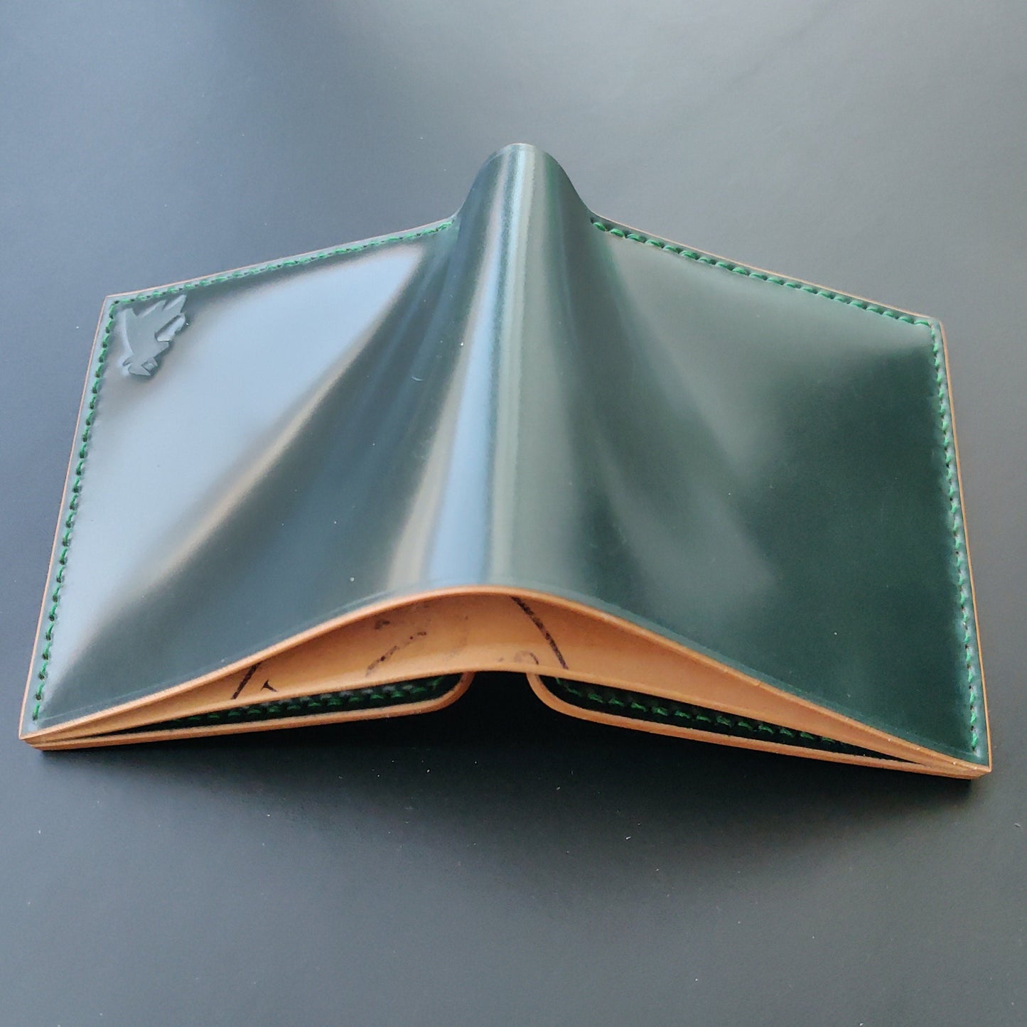 Rocado Shell Cordovan Wallet, Leather Bifold Wallet, Luxury Wallet