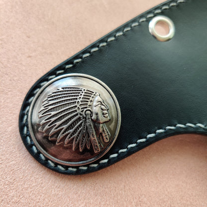 Biker Wallet With A Ring For Chain Or Lanyard, Veg Tanned Travel Western Wallet