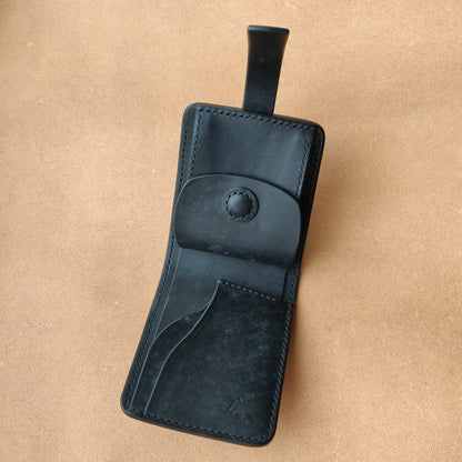 Leather Bifold Wallet, Japanese-Style Vegetable Tanned Wallet With Coin Purse