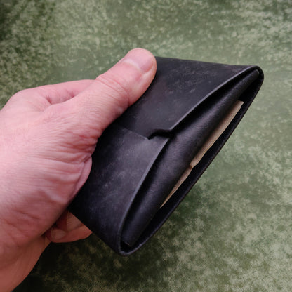 Stitchless Leather Cards Wallet, Origami Minimalist Wallet, EDC Card Holder Case
