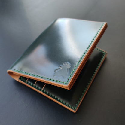 Rocado Shell Cordovan Wallet, Leather Bifold Wallet, Luxury Wallet