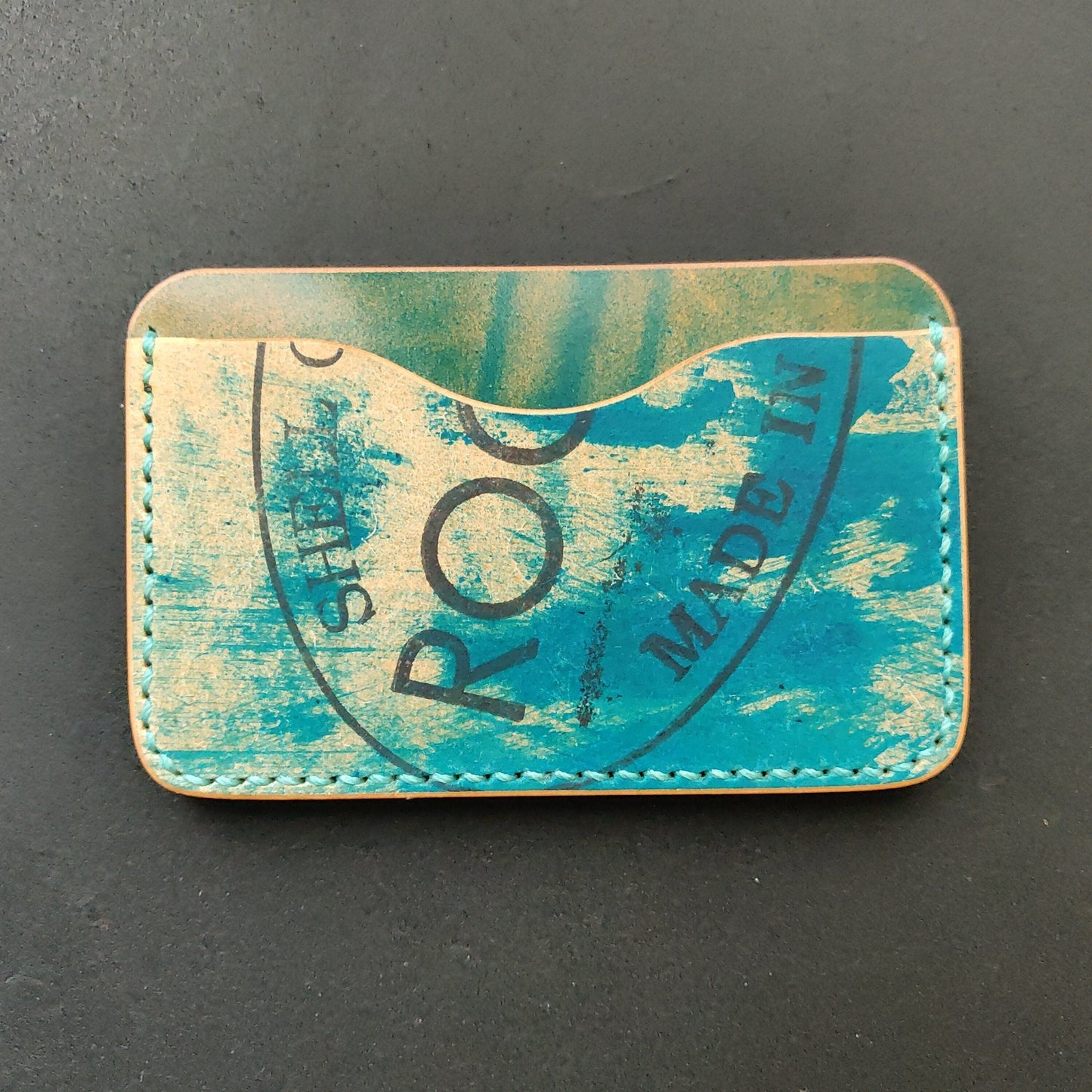 Shell Cordovan Wallet, Horizontal Leather Card Wallet, Minimalist Slim Luxury Wallet