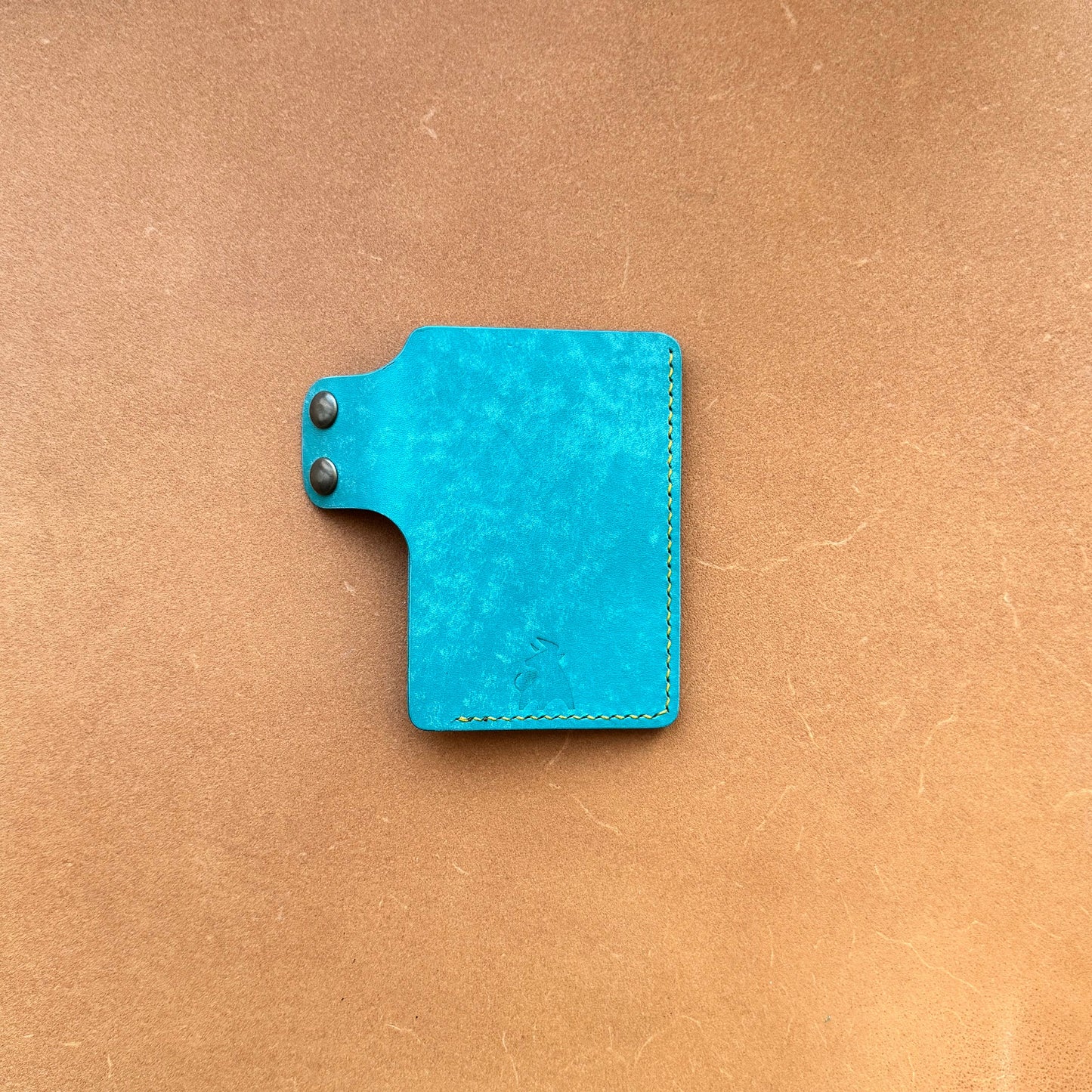 Leather Card Holder, Vegetable Tanned Pocket Mini Wallet, Minimalist Card Holder Case