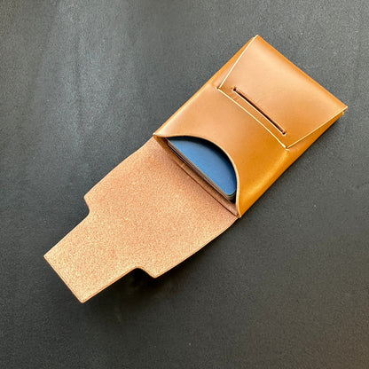 Stitchless Leather Cards Wallet, Origami Minimalist Wallet, EDC Card Holder Case