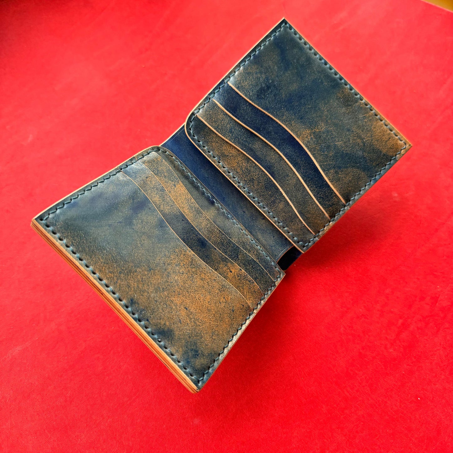 Rocado Shell Cordovan Wallet, Leather Bifold Wallet, Luxury Wallet