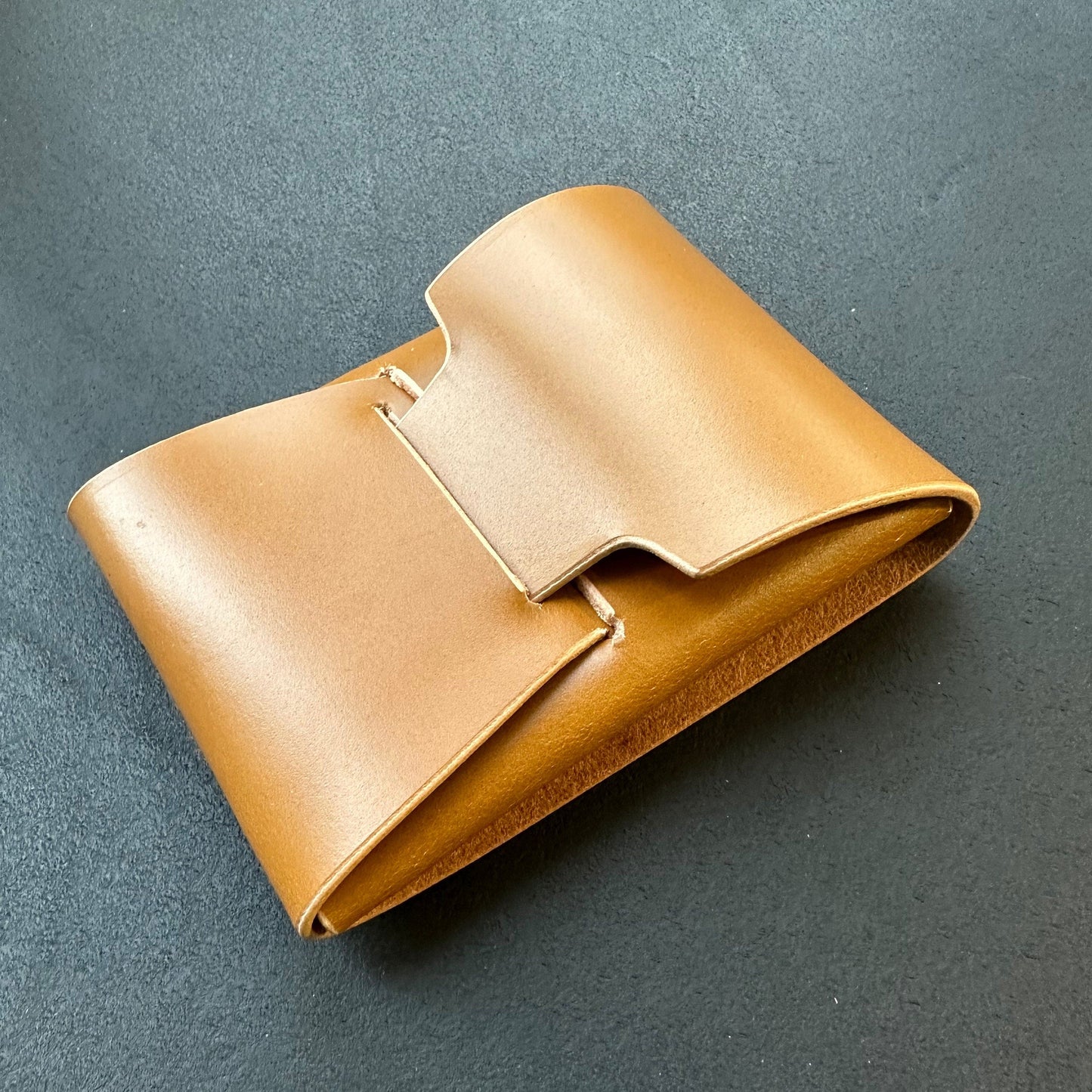Stitchless Leather Cards Wallet, Origami Minimalist Wallet, EDC Card Holder Case