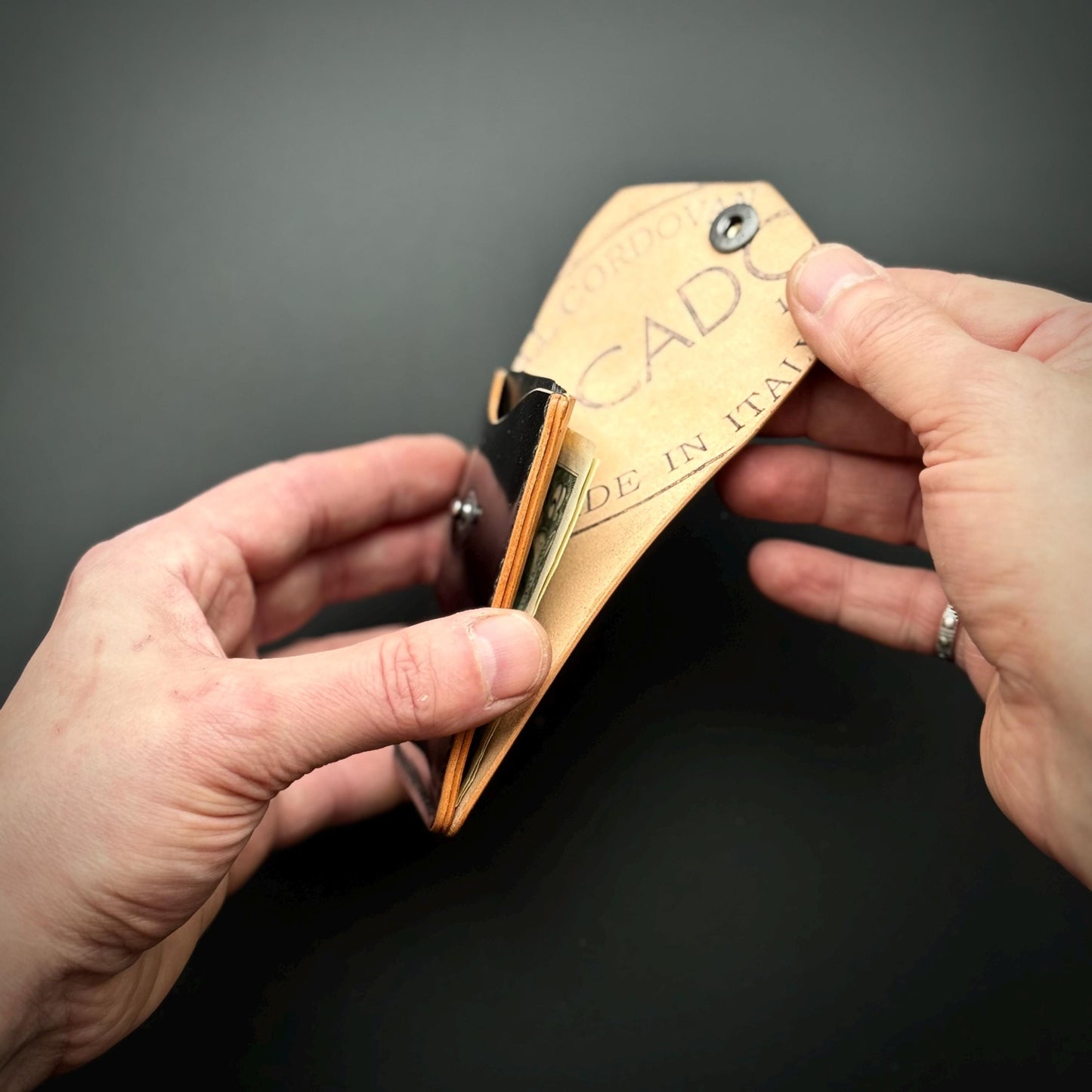 Rocado Shell Cordovan EDC Slim Pocket Wallet