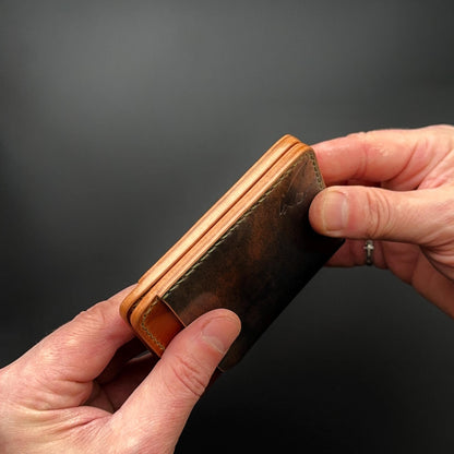 Rocado Shell Cordovan leather bifold wallet