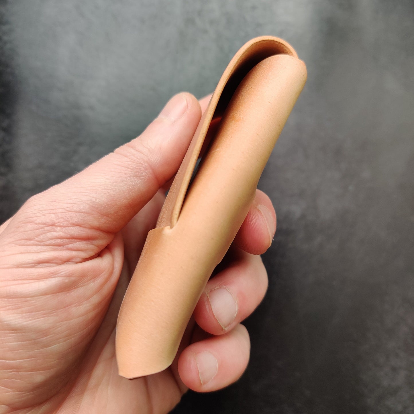 Rocado Shell Cordovan Stitchless Leather Mini Cards Wallet, Origami Minimalist Wallet, EDC Card Holder Case