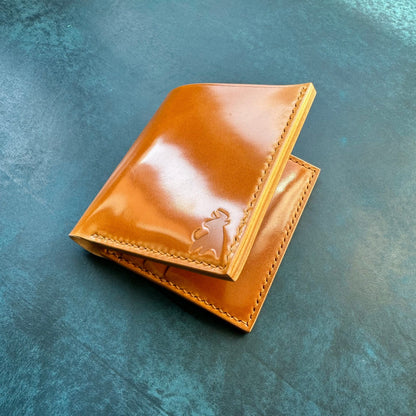 Rocado Shell Cordovan Wallet, Leather Bifold Wallet, Luxury Wallet