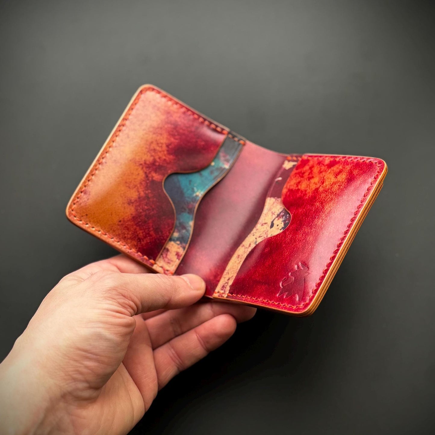 Rocado Shell Cordovan leather bifold wallet