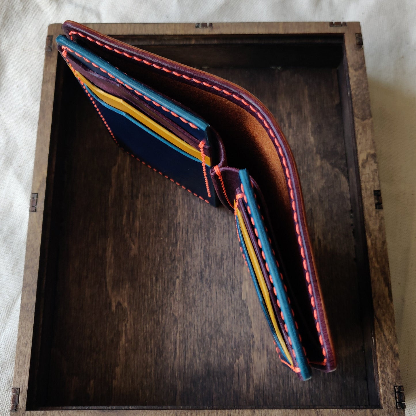 Vertical Leather Wallet, Cash Holder Leather Wallet, Bi-Fold Middle Wallet, Men Gift Wallet, Women Gift Wallet