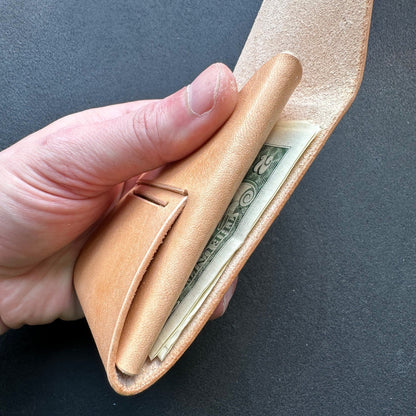 Stitchless Leather Cards Wallet, Origami Minimalist Wallet, EDC Card Holder Case