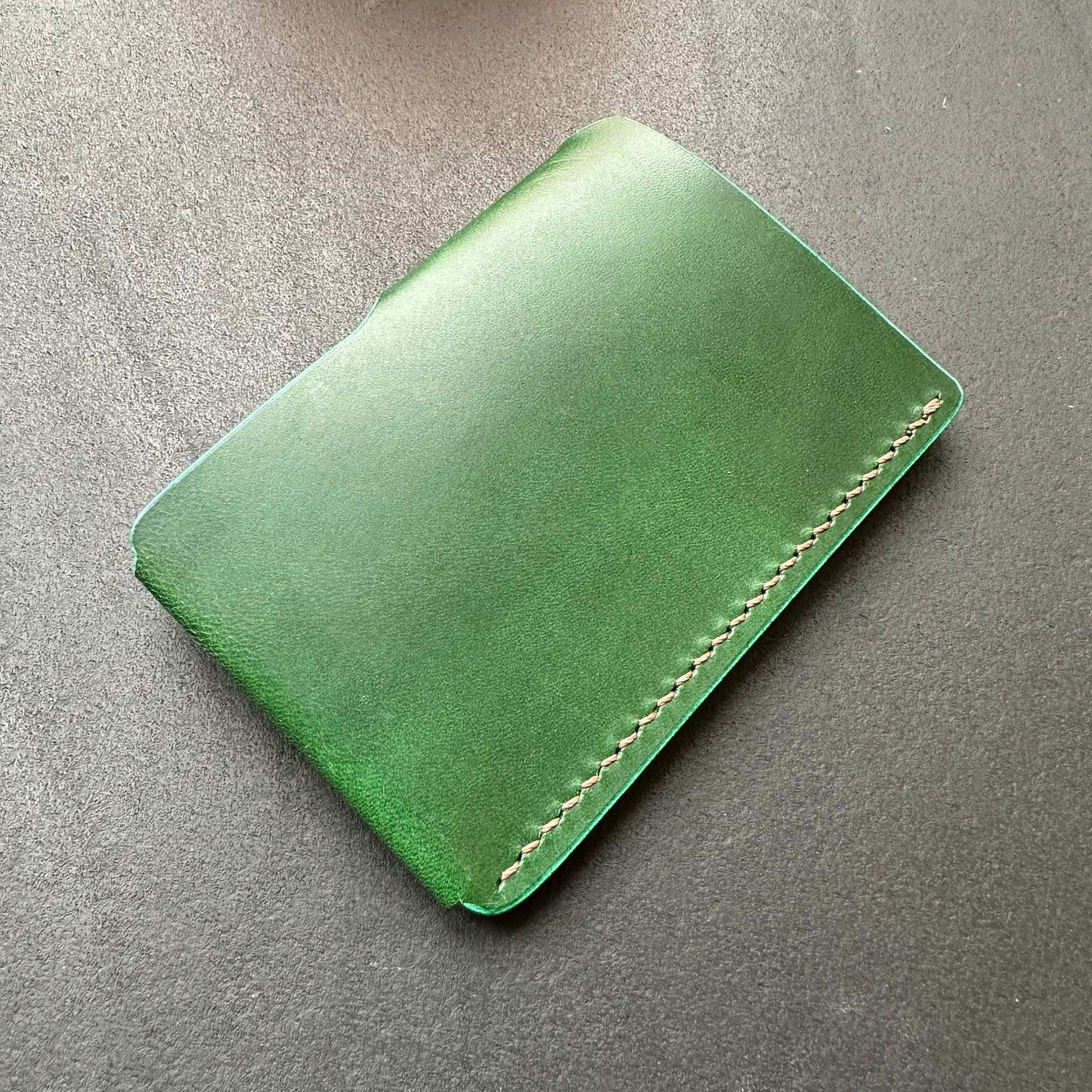 Leather Card Holder, Vegetable Tanned Pocket Mini Wallet, Minimalist Card Holder Case