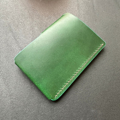 Leather Card Holder, Vegetable Tanned Pocket Mini Wallet, Minimalist Card Holder Case