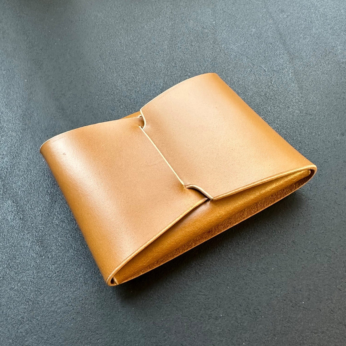 Stitchless Leather Cards Wallet, Origami Minimalist Wallet, EDC Card Holder Case