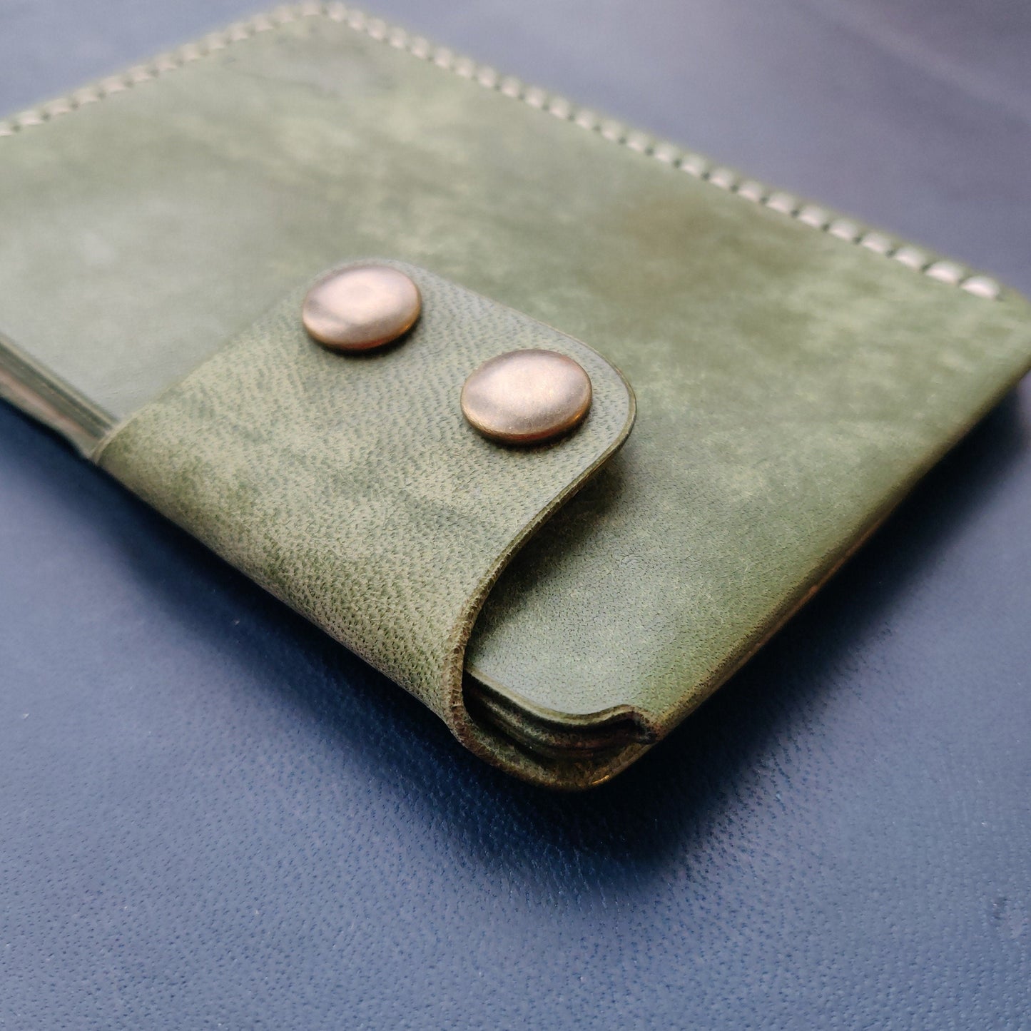 Leather Card Holder, Vegetable Tanned Pocket Mini Wallet, Minimalist Card Holder Case
