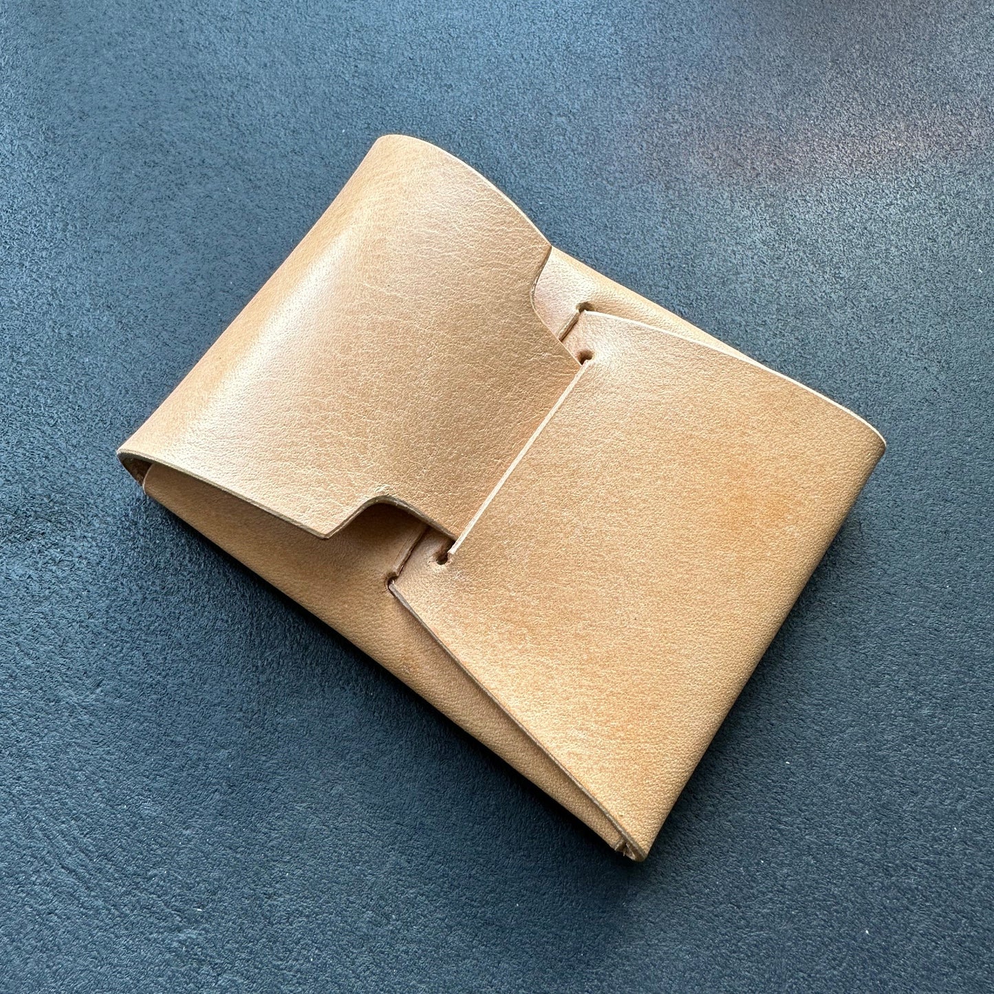 Stitchless Leather Cards Wallet, Origami Minimalist Wallet, EDC Card Holder Case