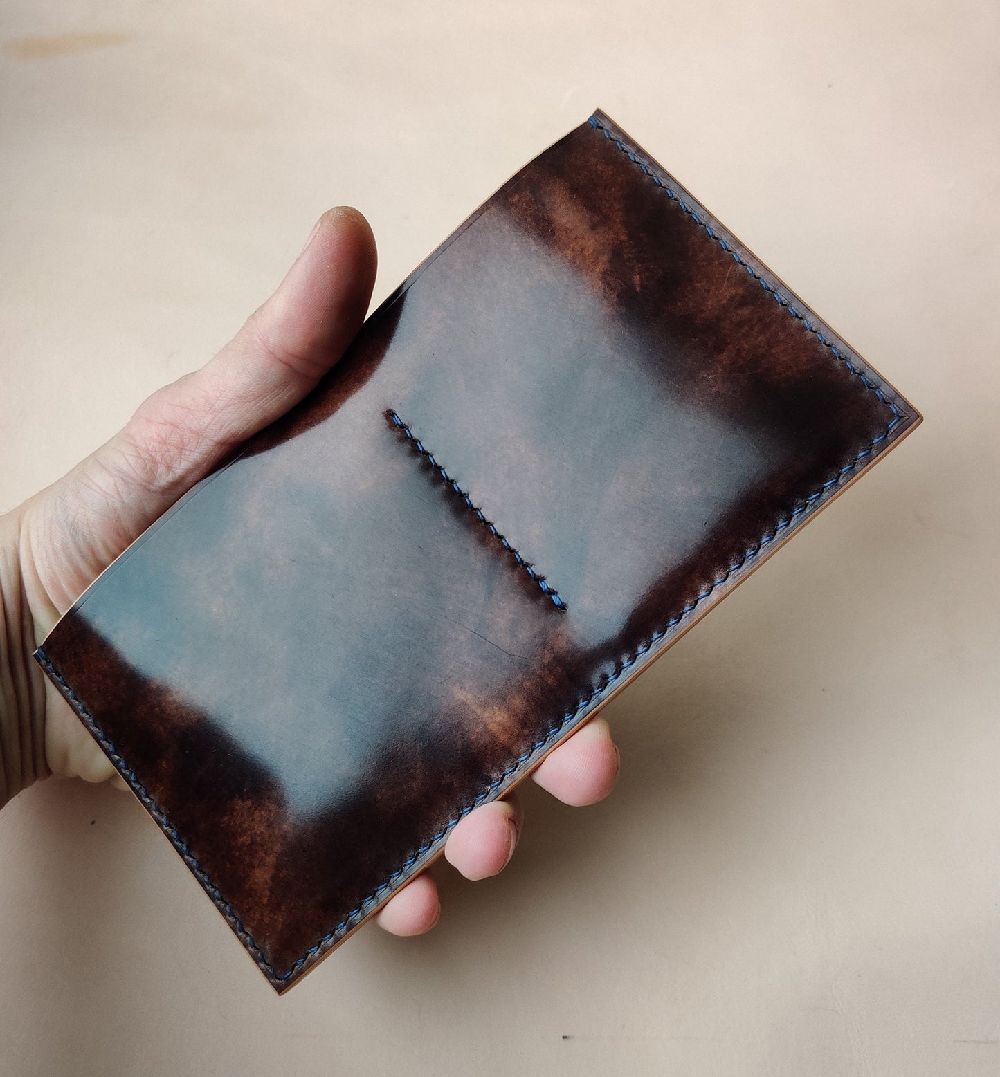 Rocado Shell Cordovan Handmade Minimalist long wallet