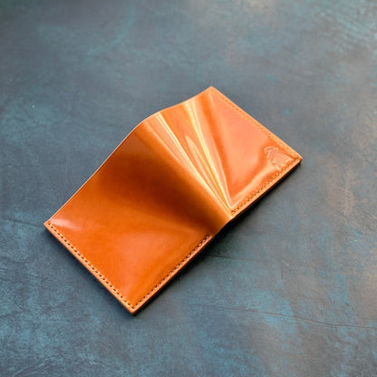 Rocado Shell Cordovan Wallet, Leather Bifold Wallet, Luxury Wallet