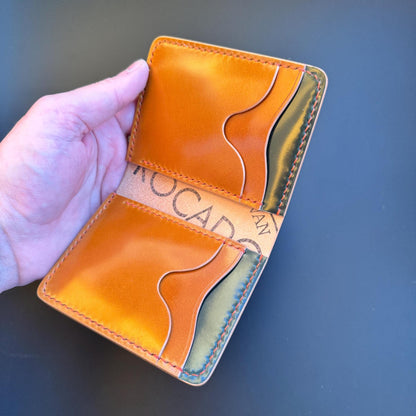 Rocado Shell Cordovan leather bifold wallet