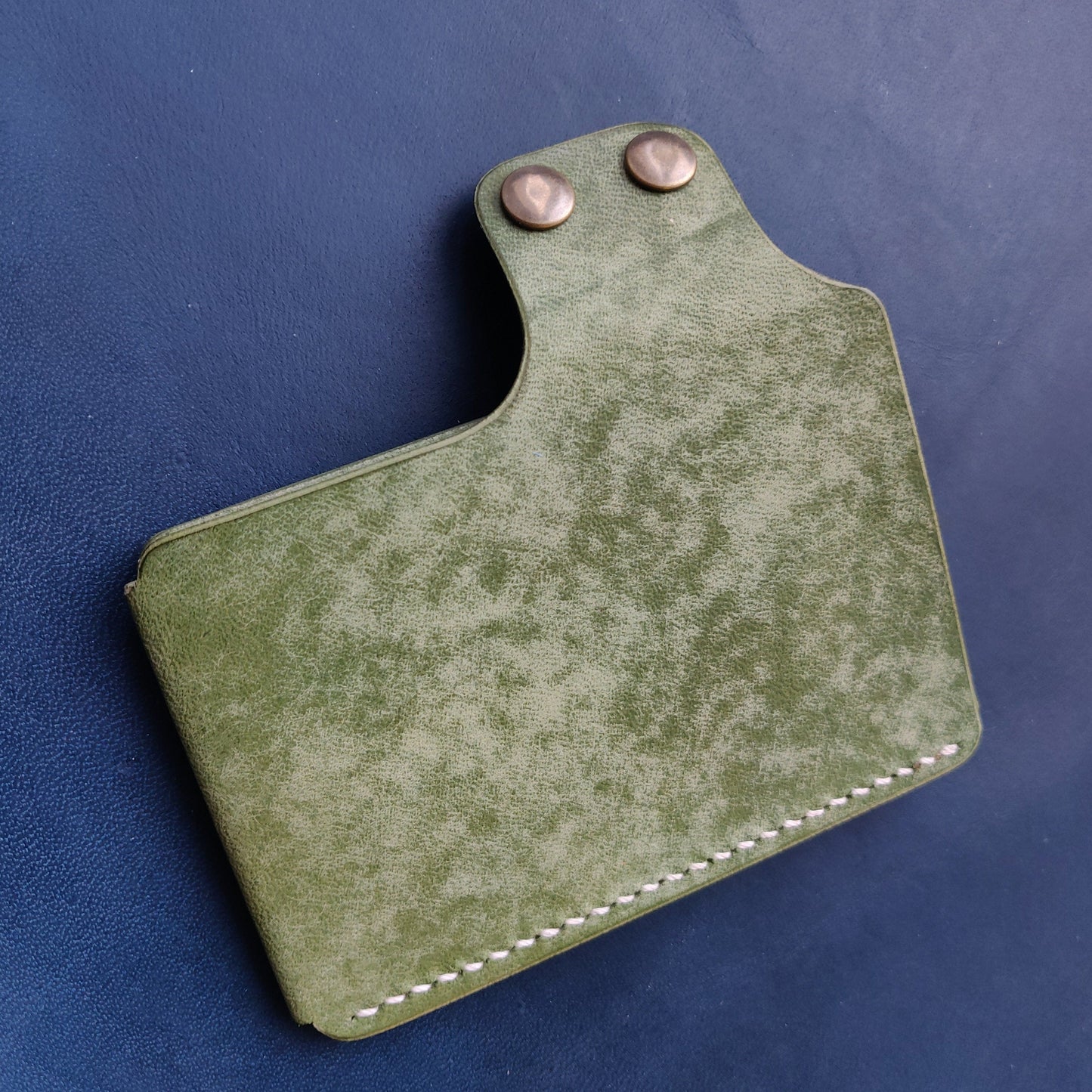 Leather Card Holder, Vegetable Tanned Pocket Mini Wallet, Minimalist Card Holder Case