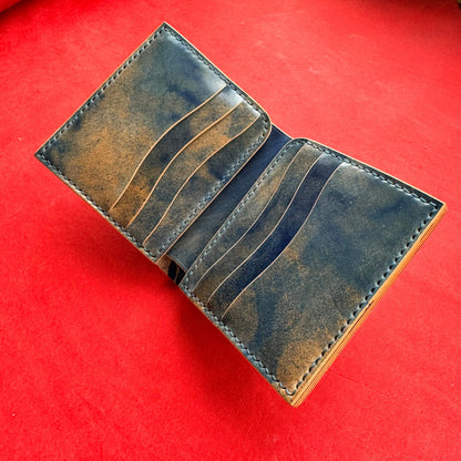 Rocado Shell Cordovan Wallet, Leather Bifold Wallet, Luxury Wallet