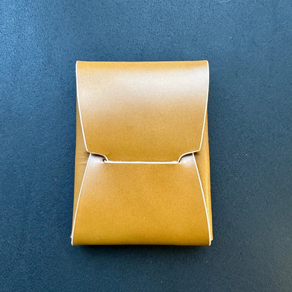 Stitchless Leather Cards Wallet, Origami Minimalist Wallet, EDC Card Holder Case