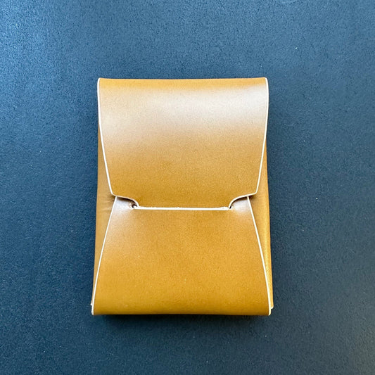 Stitchless Leather Cards Wallet, Origami Minimalist Wallet, EDC Card Holder Case