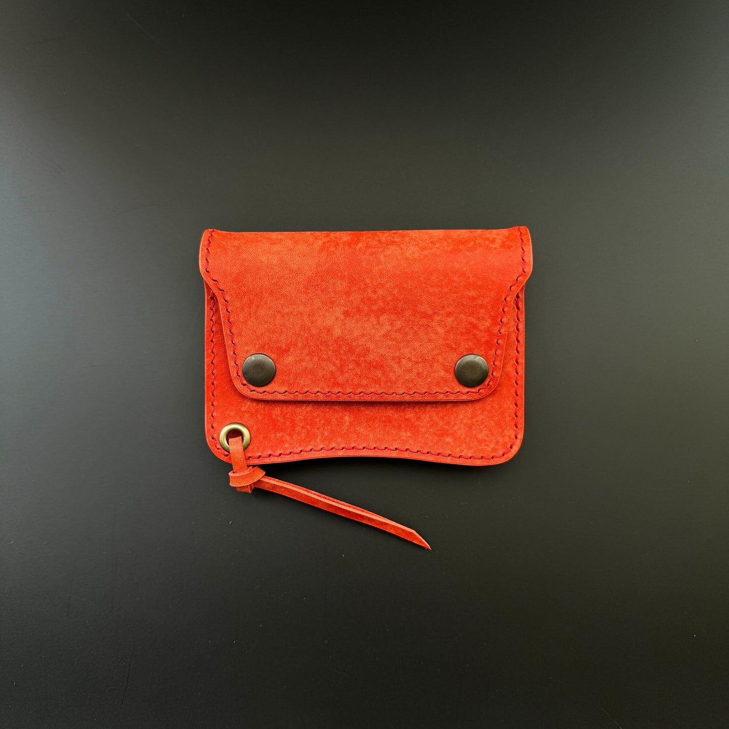 Short Trucker Wallet With A Ring For Chain or Lanyard, Stylish Wallet For Rider, Biker or Trucker