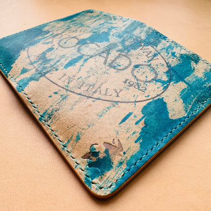 Shell Cordovan Wallet, Vertical Leather Bifold Wallet, Minimalist Slim Luxury Wallet