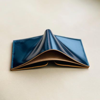 Rocado Shell Cordovan Wallet, Leather Bifold Wallet, Luxury Wallet