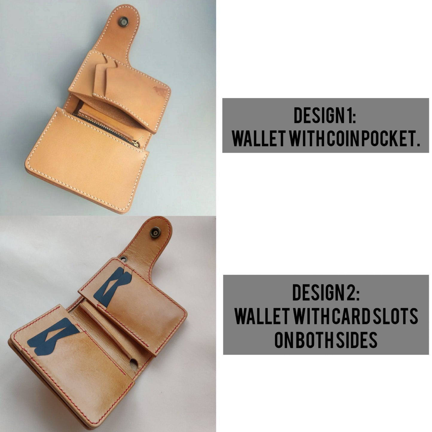 Leather Biker Wallet With Coin purse, Concho Wallet, Trucker Wallet, Chain Wallet, Men's Wallet, Leather Wallet, Rider wallet