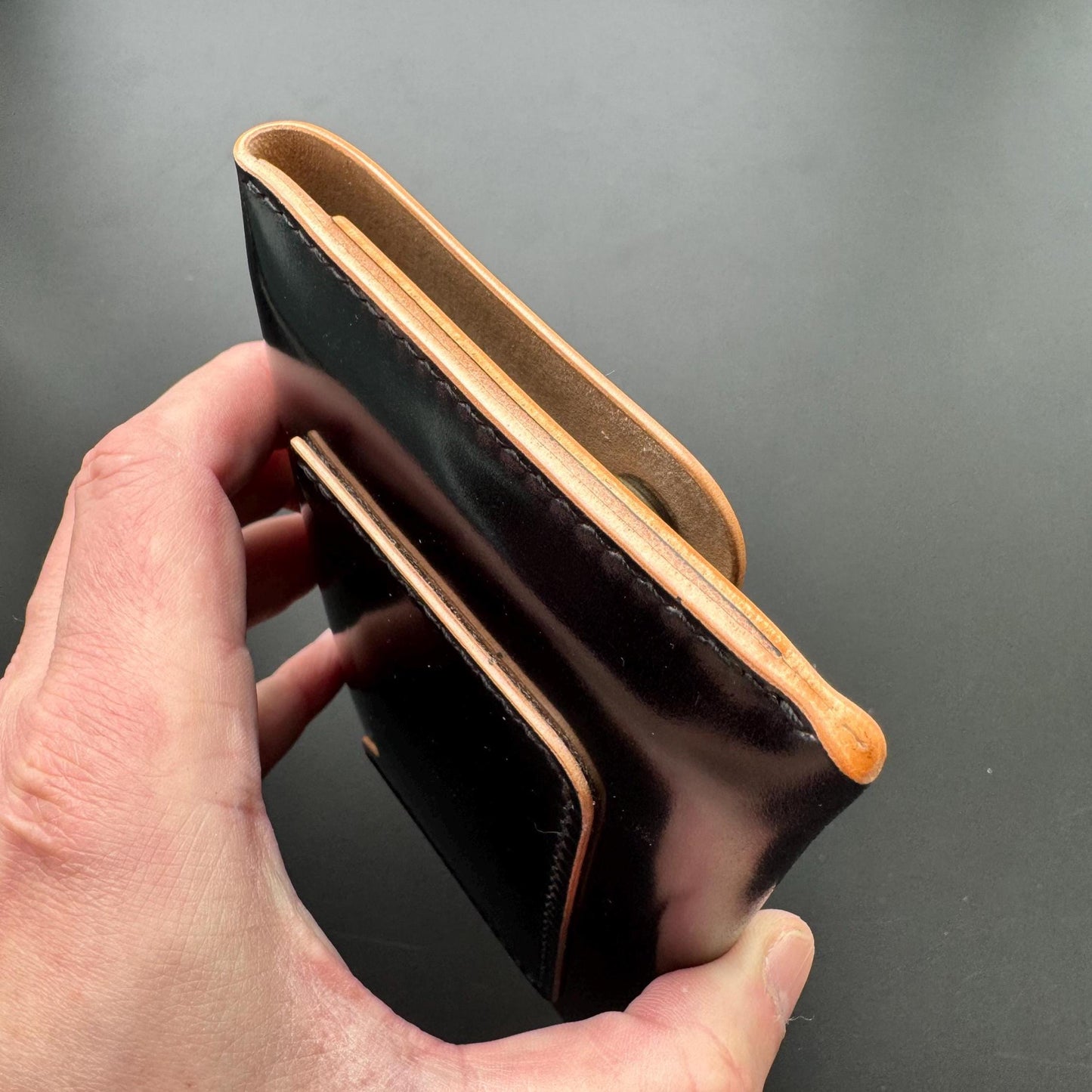 Shell Cordovan Leather Travel Wallet – Passport Holder, Trucker Wallet, Field Notes Cover