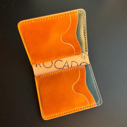 Rocado Shell Cordovan leather bifold wallet