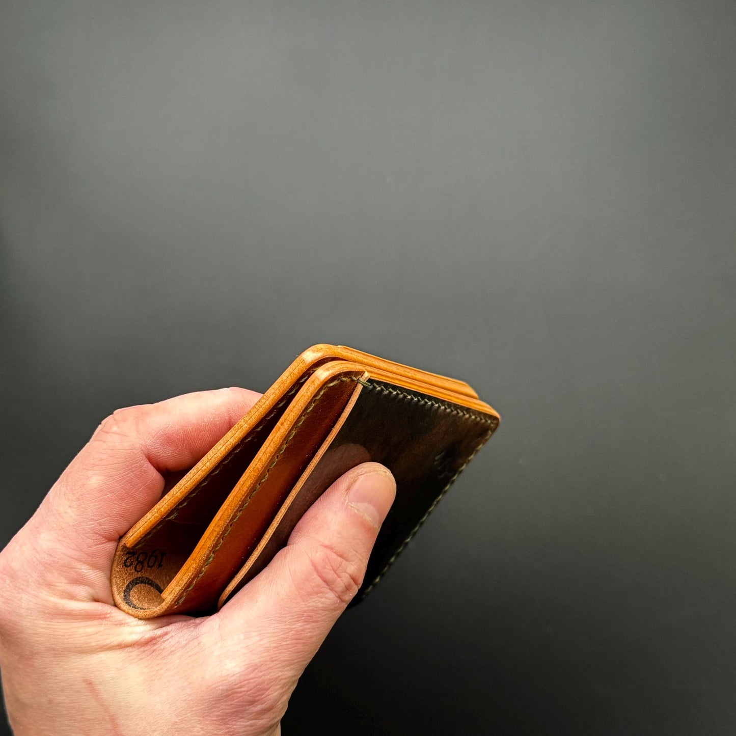 Rocado Shell Cordovan leather bifold wallet