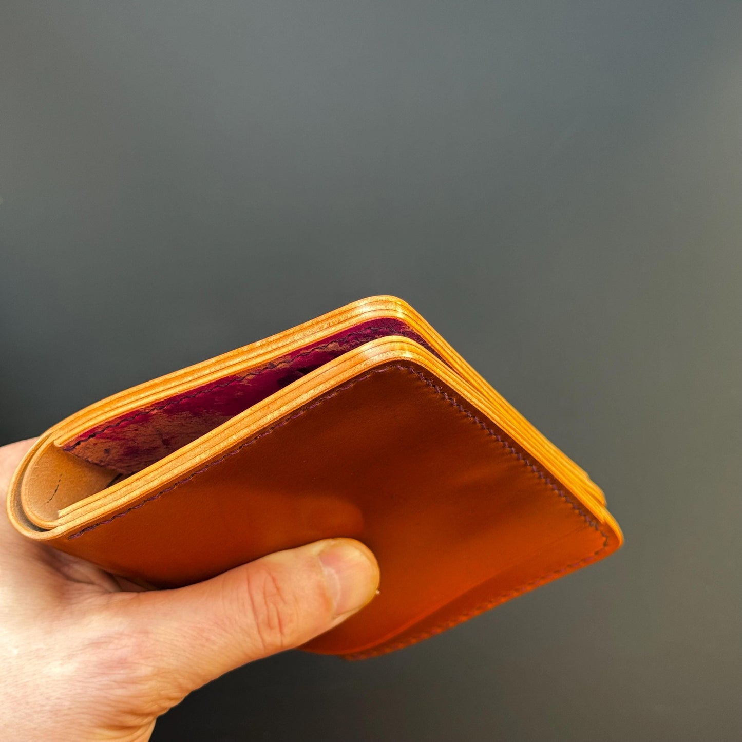 Rocado Shell Cordovan leather bifold wallet
