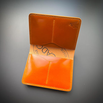 Rocado Shell Cordovan leather bifold wallet