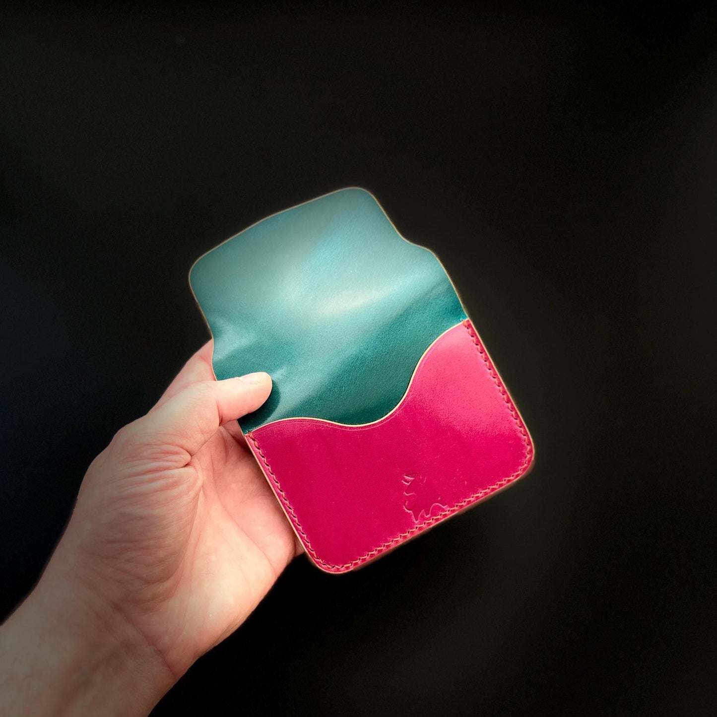 Rocado Shell Cordovan Wallet – Handmade Flap Design, Slim & Minimal, Outer Quick Access Pocket