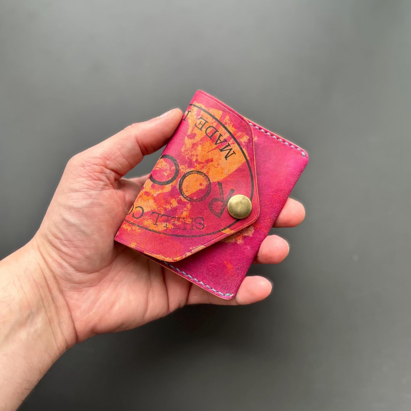 Rocado Shell Cordovan Card Wallet – Handmade Minimalist Leather Pouch