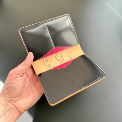 Rocado Shell Cordovan leather bifold wallet