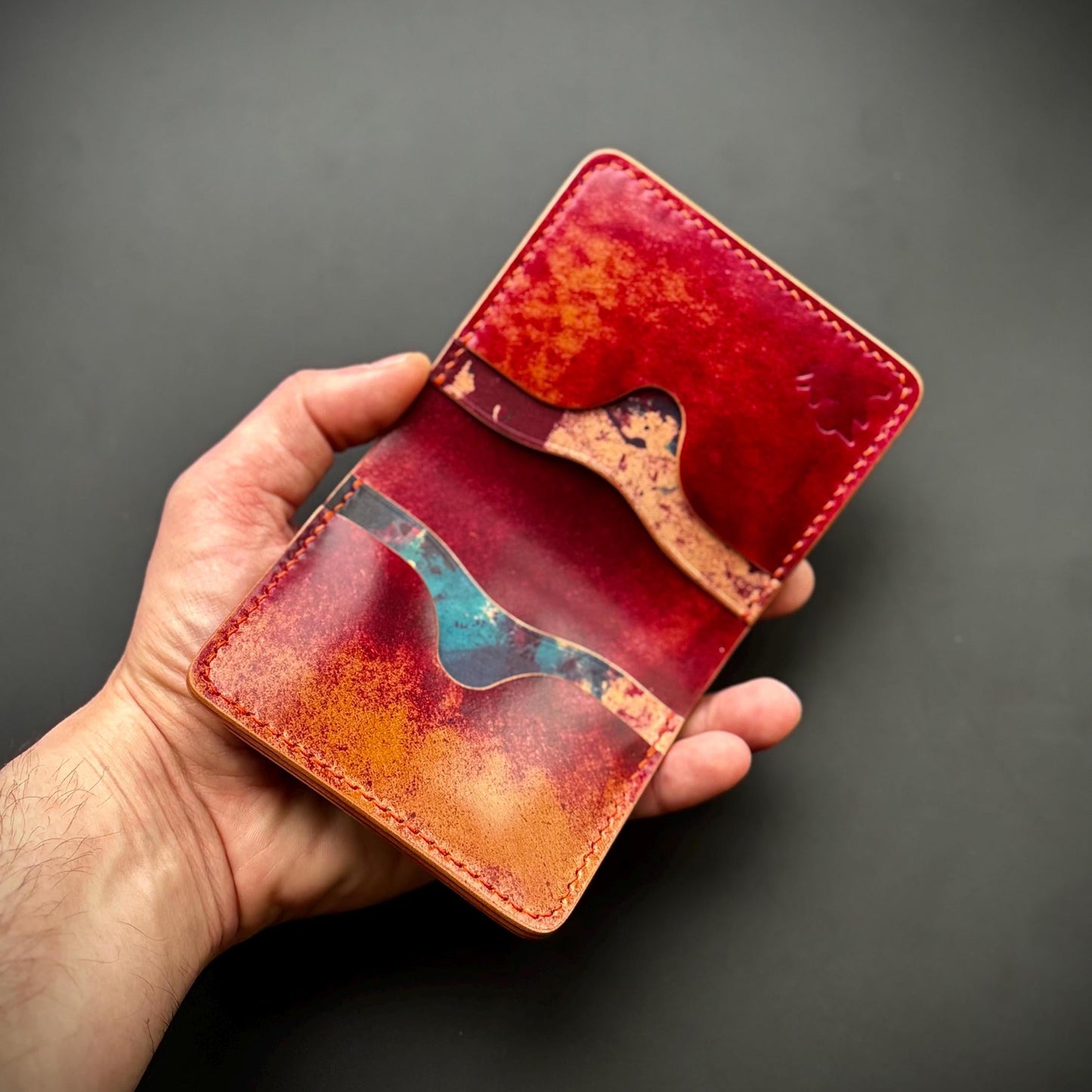 Rocado Shell Cordovan leather bifold wallet