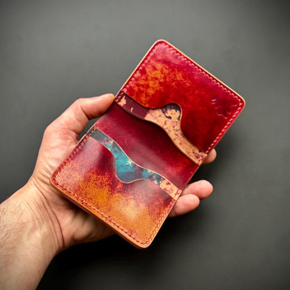 Rocado Shell Cordovan leather bifold wallet