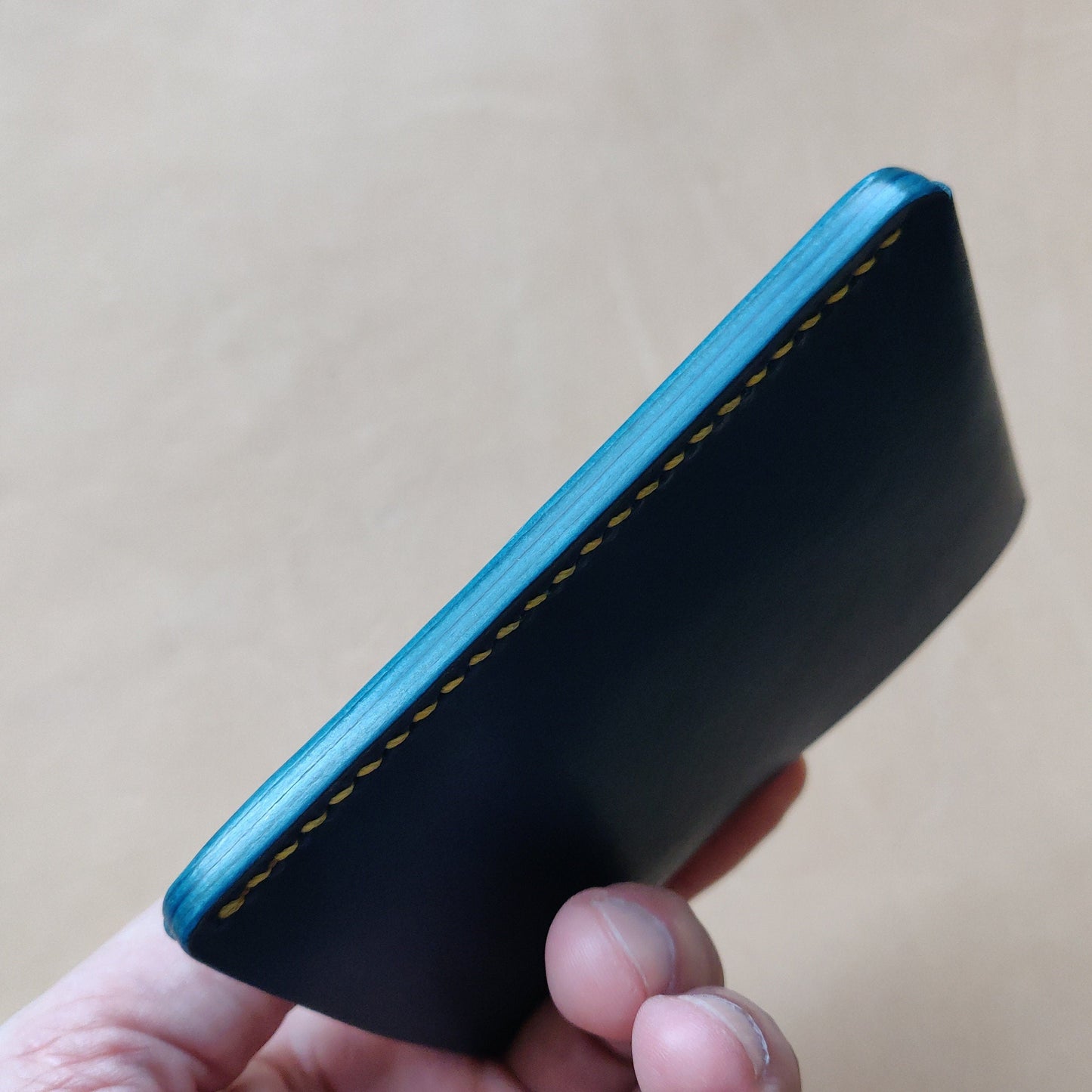 Leather Card Holder, Vegetable Tanned Pocket Mini Wallet, Minimalist Card Holder Case